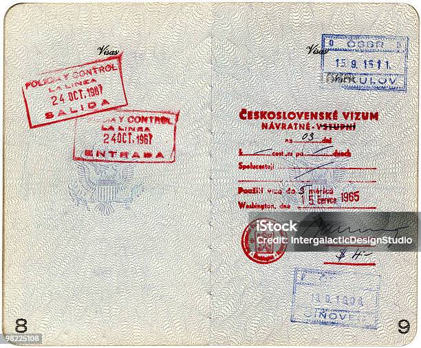 1960 Er Vereinigten Staaten Passport Xxl Mit Clipping Path Stockfoto und mehr Bilder von Altertümlich