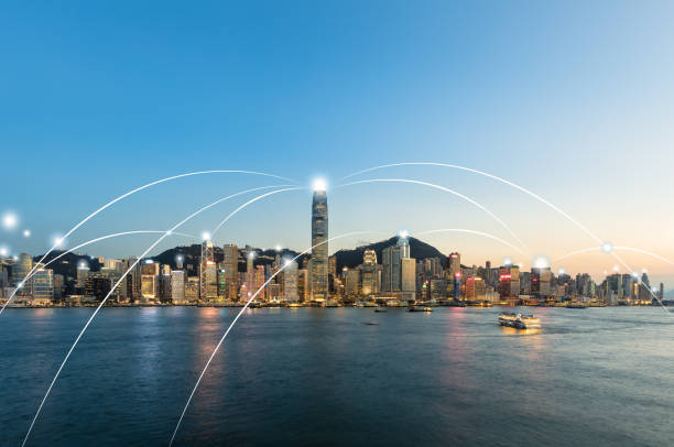 istock City network technology in Hong Kong 982251572