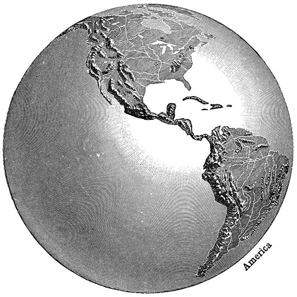 Globe View - Americas stock photo