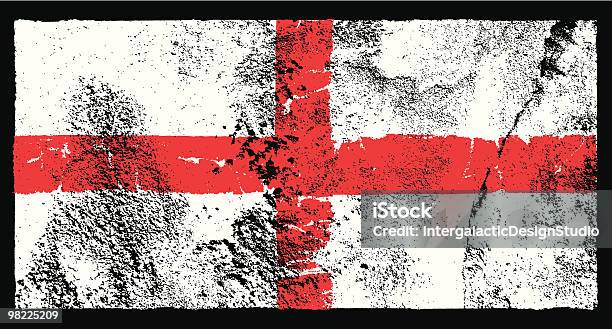 Flagge Von England Grungestil Stock Vektor Art und mehr Bilder von Britische Kultur - Britische Kultur, Englische Kultur, Farbbild