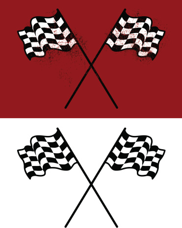 Two sets of racing flags, one grunged up, one clean clip-art style.  Each flag is separate, and the white squares in all the flags are also separate shapes (as you can see in the grunge version).

[b]Check out my vector lightbox:[/b]
[url=http://www.istockphoto.com/file_search.php?action=file&lightboxID=173880][img]http://www.intergalacticdesignstudio.com/pigpen/iStock/lightbox-vector-380.jpg[/img][/url]