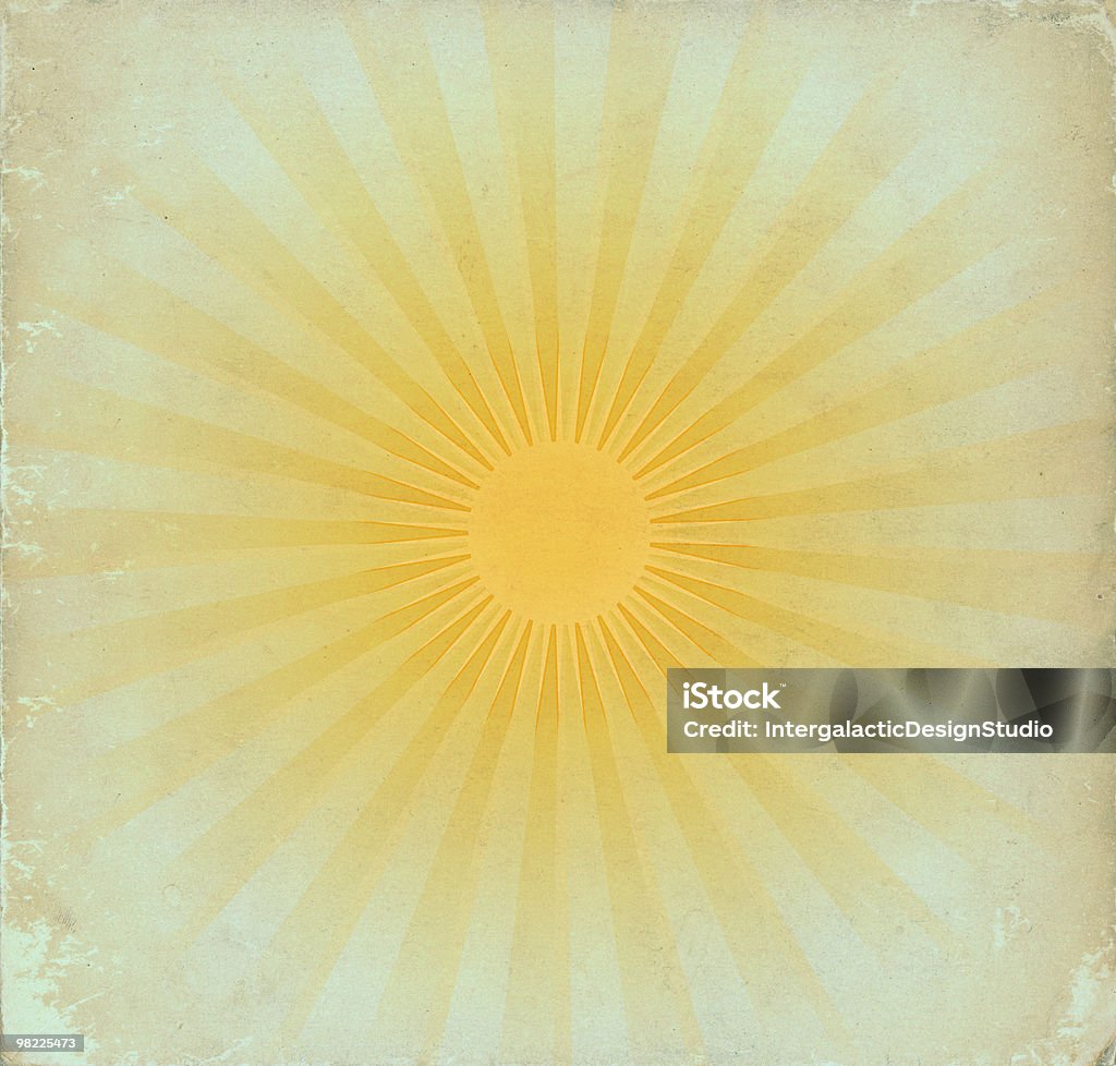 Vintage Sun Rays XL  12 O'Clock Stock Photo