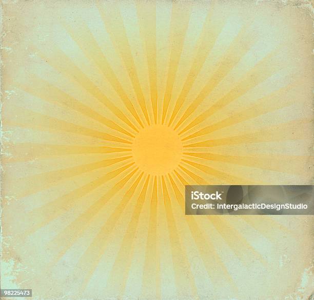 Vintage Sun Rays Xl Stock Photo - Download Image Now - 12 O'Clock, Antique, Backgrounds