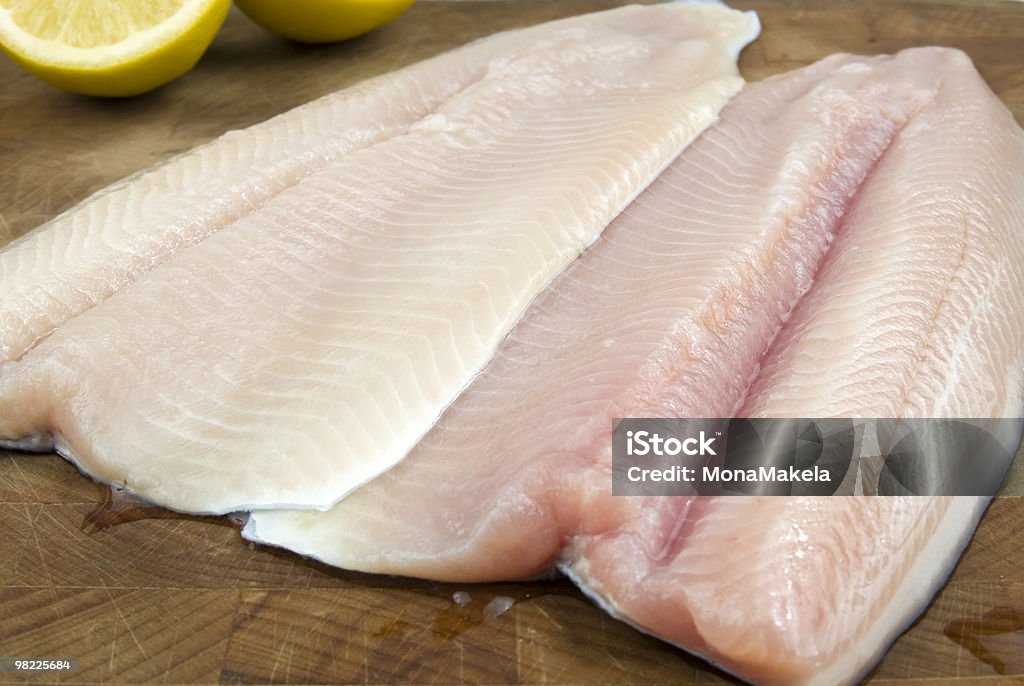 Frische Regenbogenforellen filets - Lizenzfrei Lachsforelle Stock-Foto