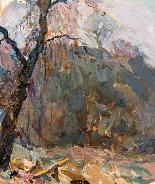 istock landscape, oil painting, hand made 982288518