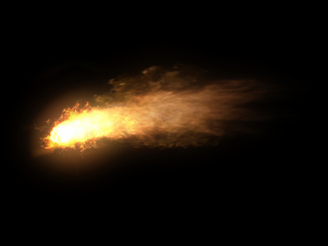 Large fireball with black smoke. shiny fire rays. Fire explosion. Extremely hot explosion with sparks and hot smoke. explosion.