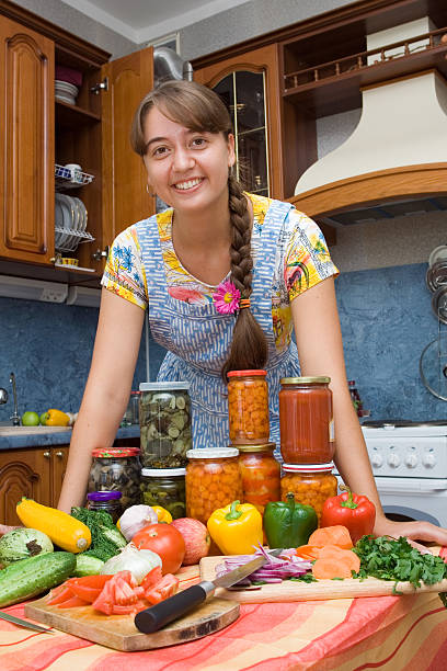 Girl with vegetables  pattyson stock pictures, royalty-free photos & images