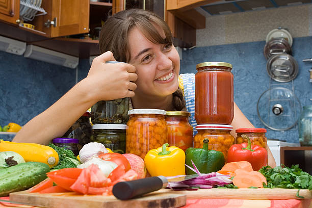 Girl with vegetables  pattyson stock pictures, royalty-free photos & images