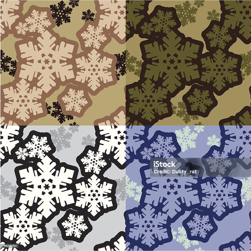Schneeflocken-Camouflage - Lizenzfrei Abstrakt Vektorgrafik