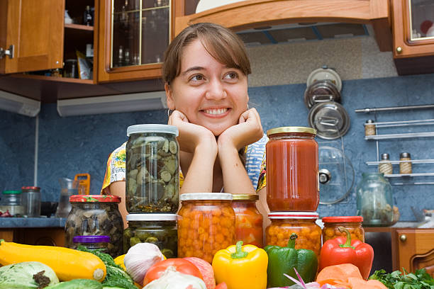 Girl with vegetables  pattyson stock pictures, royalty-free photos & images