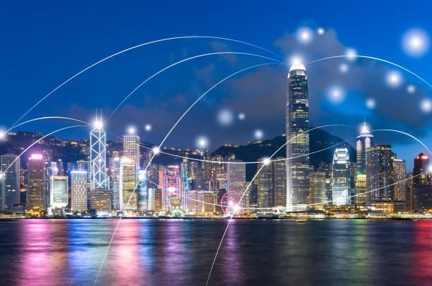 istock City network technology in Hong Kong 982306842