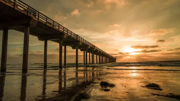 The pier leads to the Californian sunset, which never fails to impress.