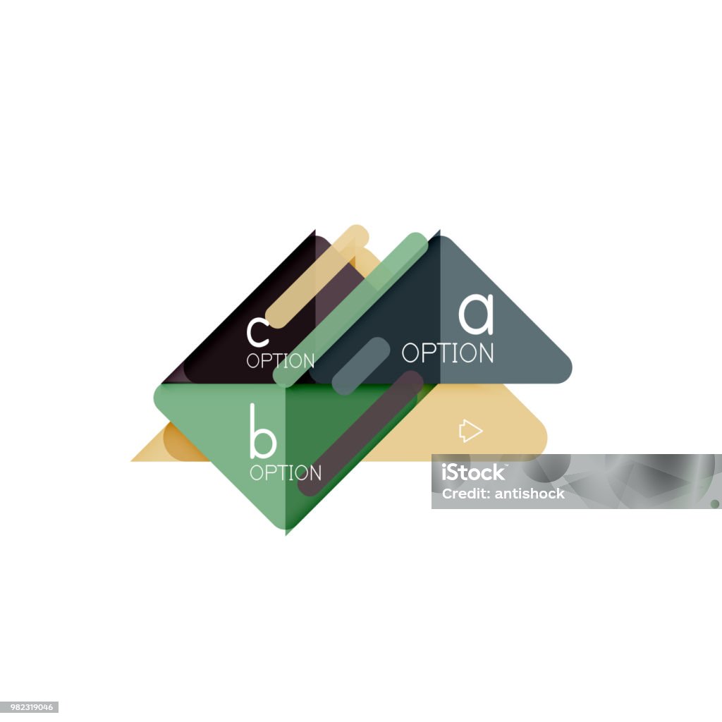 Triangle Visualization Triangle Data Visualization Design Option Infographic Layout Stock ...
