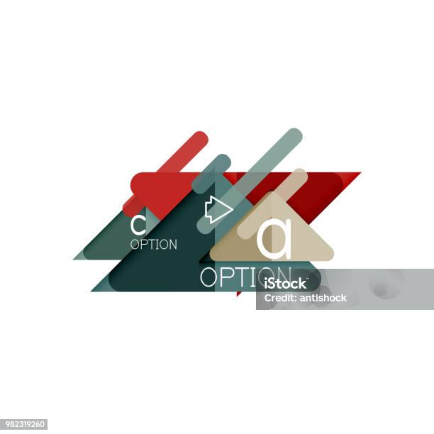 Triangle Visualization Triangle Data Visualization Design Option Infographic Layout Stock ...