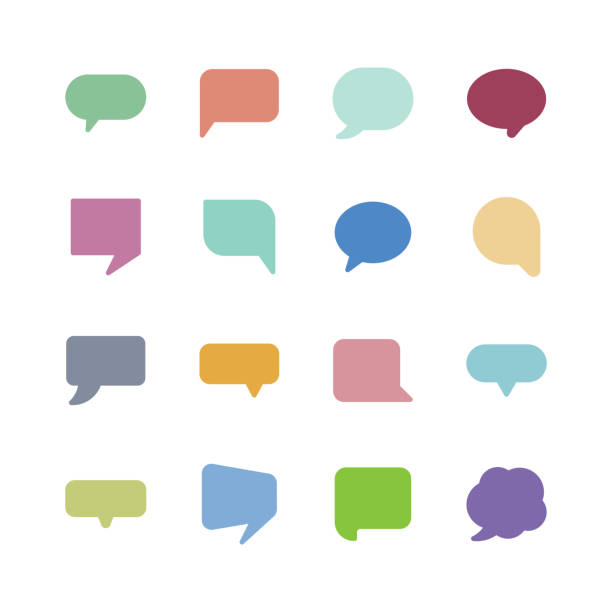 Speech bubble icons Speech bubble icons,vector illustration.
EPS 10. animal hand stock illustrations