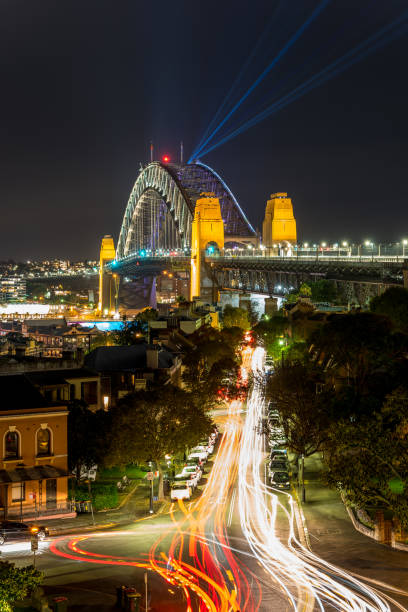 istock Sydney Harbour Bridge during the Vivid Light Festival 982341316