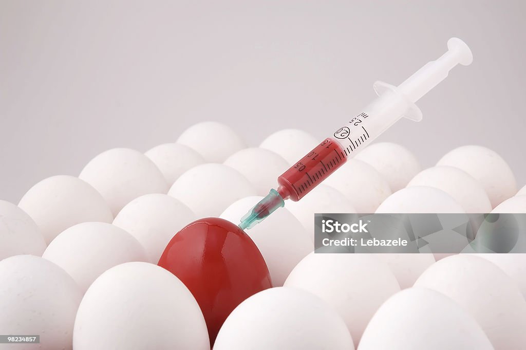 hormoned Красное яйцо - Стоковые фото Без людей роялти-фри