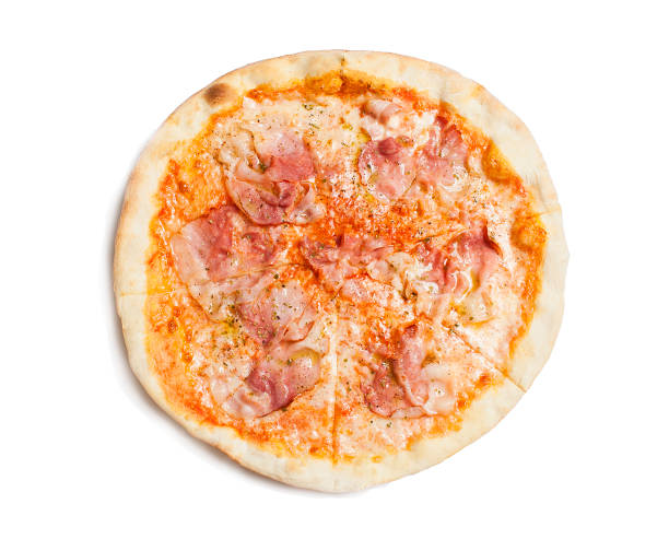 istock fresh italian classic original pepperoni pizza isolated on white background. 982351596