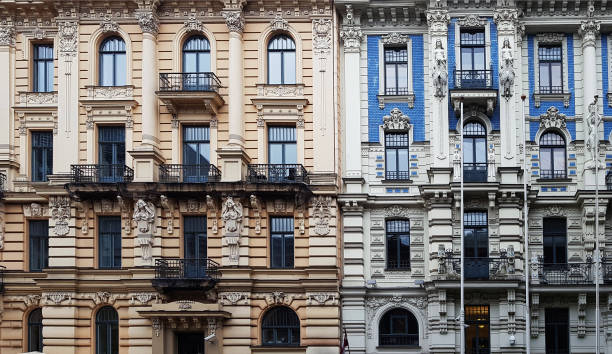 istock Art Nouveau District of Riga, Latvia 982368164