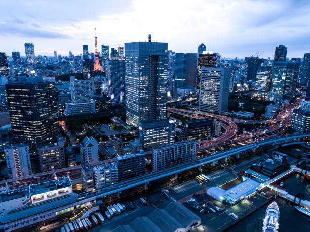 istock The scene of Tokyo at dusk. 982369548
