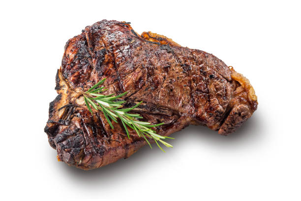 istock Whole grilled T-bone steak with rosemary 982379846