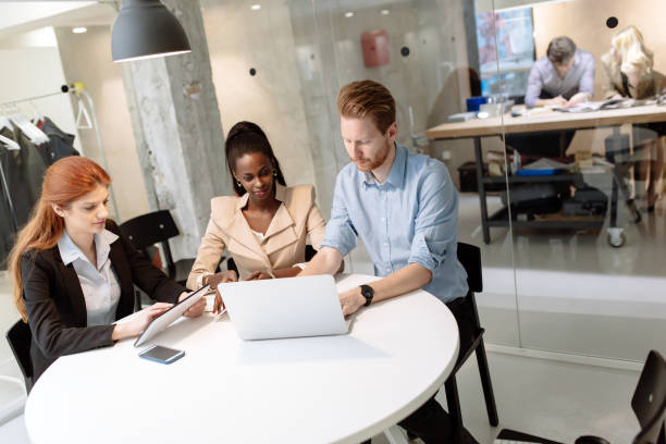 istock Business people meeting at  round table 982394474