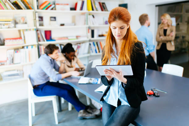 istock Businesswoman in modern office 982396468
