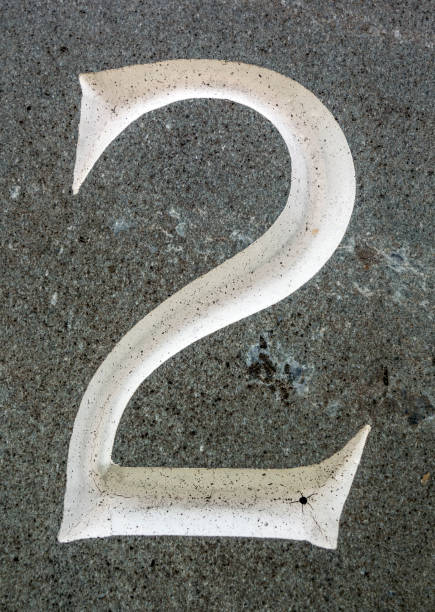 istock Written Wording in Distressed State Typography Found Number 2 Two 982410088