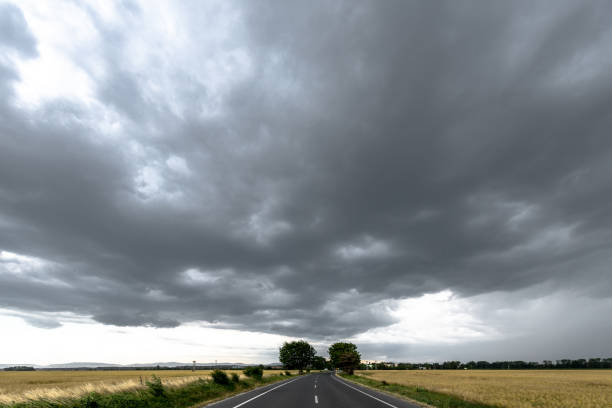 istock Dark sky above the road 982415178