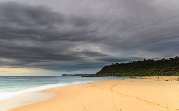istock Overcast Morning Seascape and Headland 982417814
