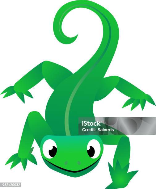 Lizard Vector Image Lizard Stock Illustration - Download Image Now - Animal, Animal ...