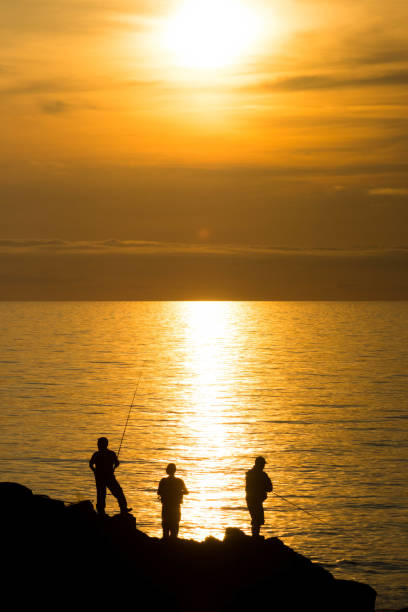istock The sea and the angler at dusk 982420172