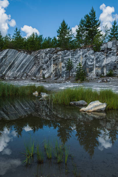 istock Famous beautiful marble quarry Ruskeala, Karelia, Russia 982437348