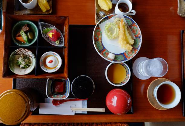 istock Delicious Japanese Okinawa Ryukyu style cuisine flat lay 982437384