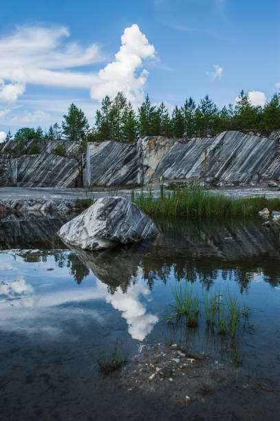 istock Famous beautiful marble quarry Ruskeala, Karelia, Russia 982437624