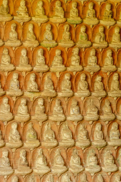istock Chongqing dazu stone statue of Buddha 982442878
