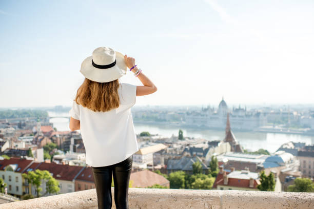 istock Woman traveling in Budapest 982445696