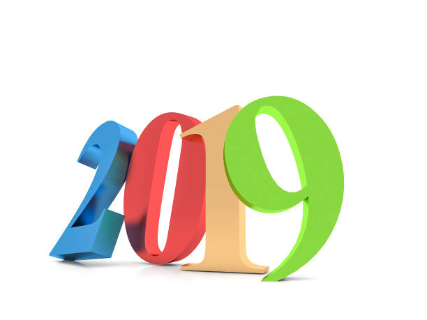 istock Happy New Year 2019 colorful , 3D rendering 982466186