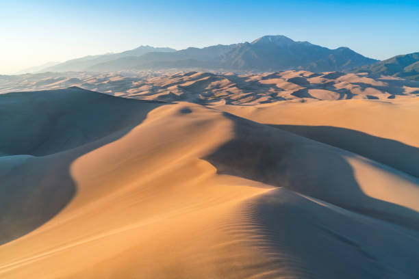 Great sand dune national park at sunset,Colorado,usa. Great sand dune national park at sunset,Colorado,usa. great sand dunes national park stock pictures, royalty-free photos & images
