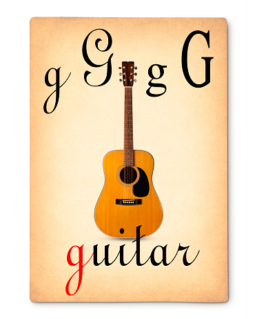 Acoustic guitar. Image made with a my Guitar photo.