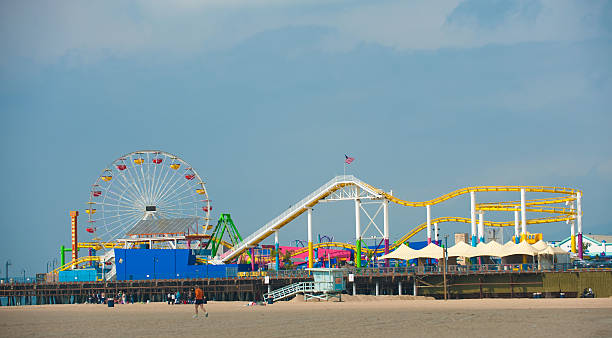 istock Santa Monica, Pier, Ferris Wheel and Roller Coaster 98250268