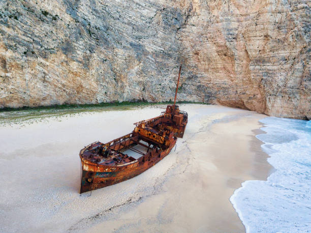 istock Zakynthos Shipwreck Beach from the Cliffs in Greece taken in Spring 2018 982503936