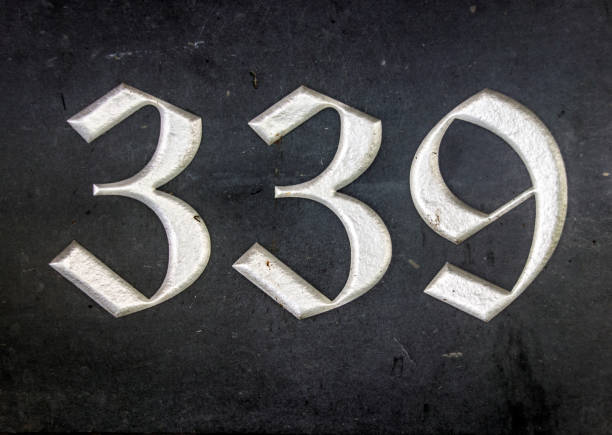 Written Wording in Distressed State Typography Found Number 339