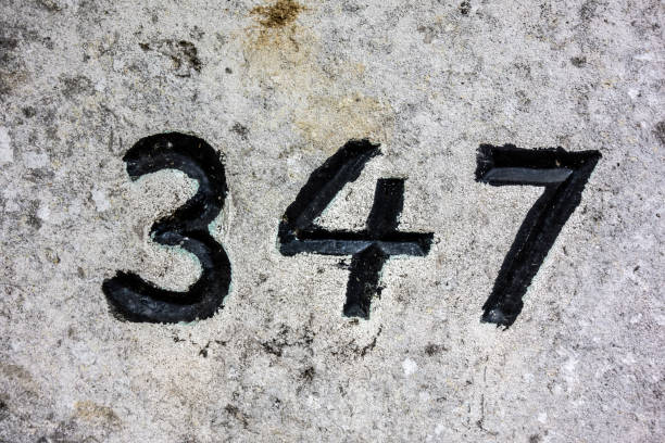 Number 8 on wall