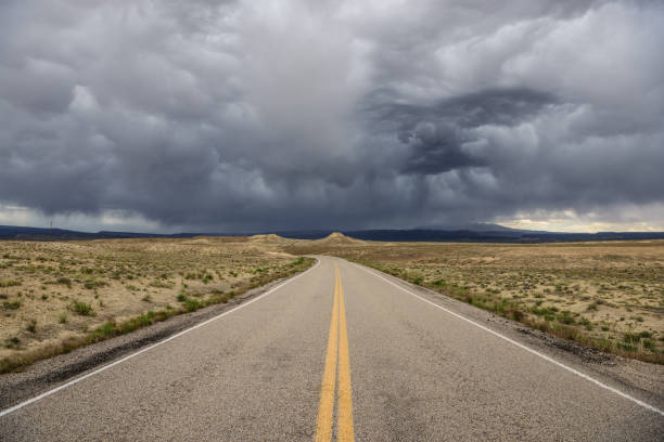 istock Utah road and incoming storm 982506782