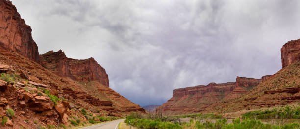 istock Utah road and incoming storm 982508582