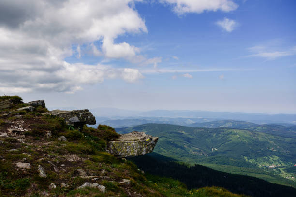 Mountain landscape in Tatra , Poland. Babia Gora peak. View to Slovakia