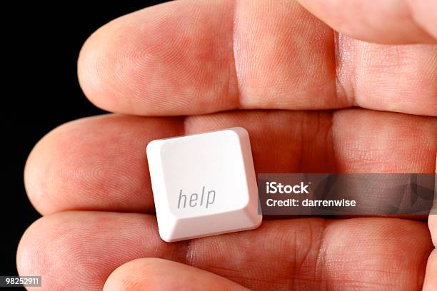 Help Is On Hand Stock Photo - Download Image Now - Assistance, Color Image, Computer