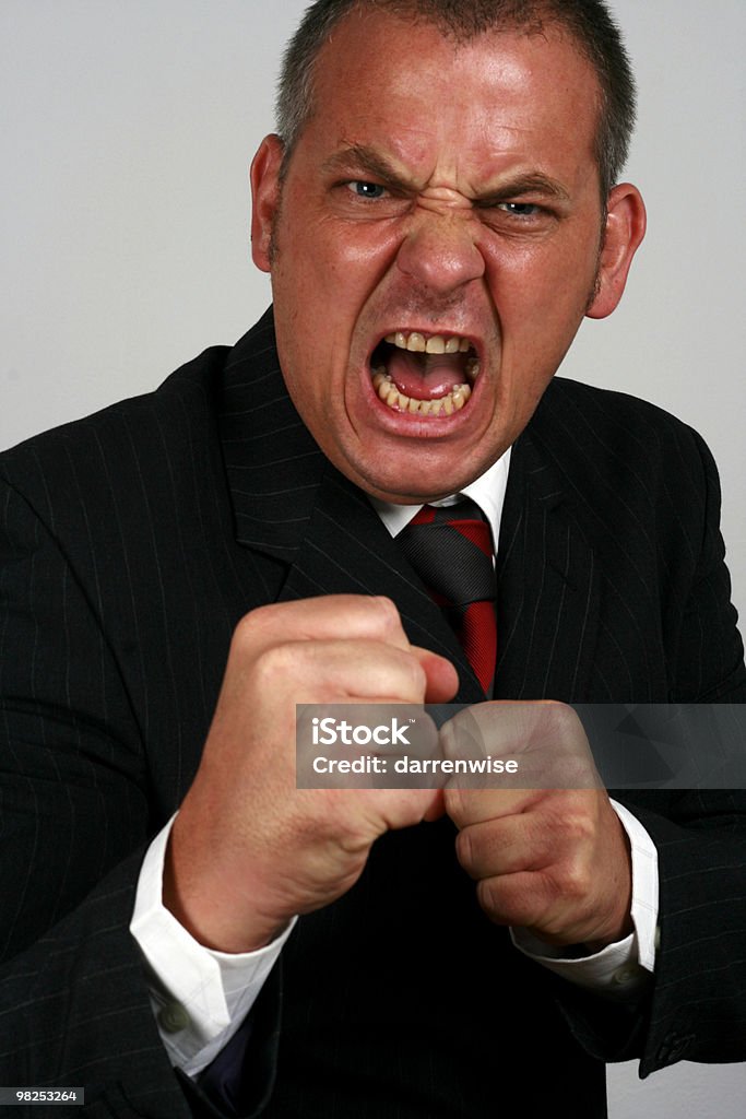 business man  Boxing - Sport Stock Photo