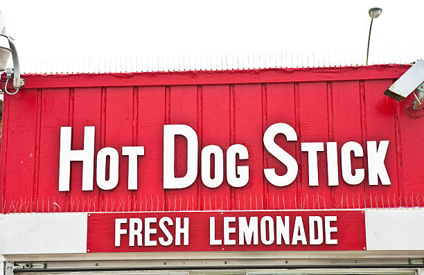 istock Hot Dog Stick and Lemonade Sign 98253630